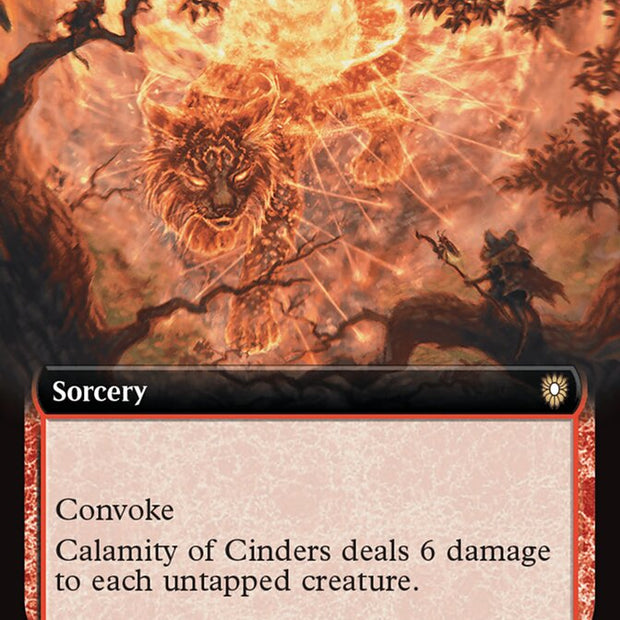 Calamity of Cinders 57/40 (Commander: Bloomburrow)  - Extended Art