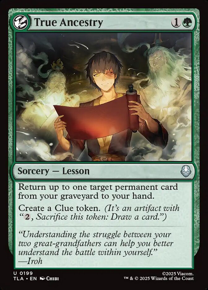 True Ancestry 199 (Avatar: The Last Airbender)  - Foil