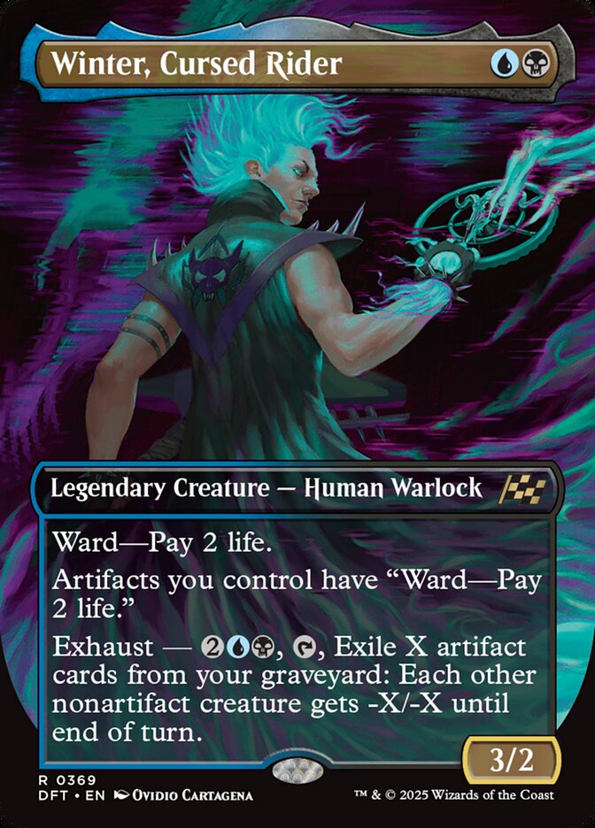 Winter, Cursed Rider 369/291 (Aetherdrift)  - Borderless Foil