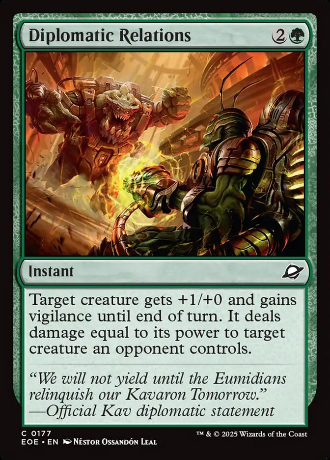 Diplomatic Relations 177/276 (Edge of Eternities)  - Foil