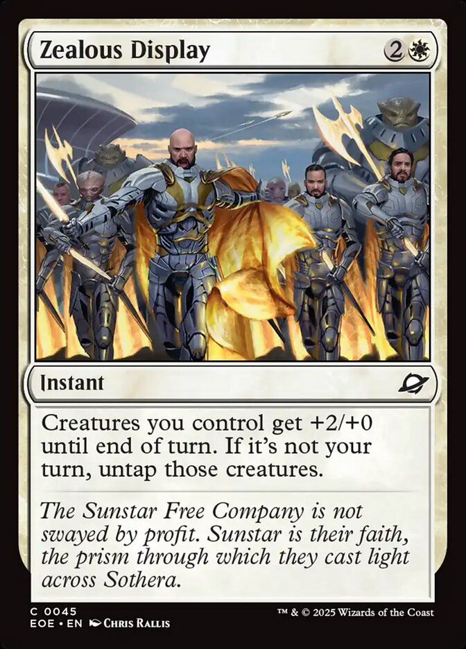 Zealous Display 45/276 (Edge of Eternities)  - Foil