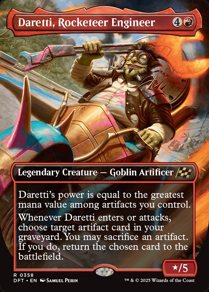 Daretti, Rocketeer Engineer 358/291 (Aetherdrift)  - Borderless Foil