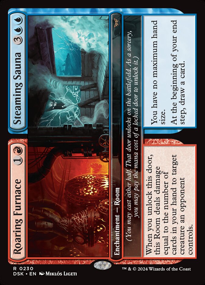 Roaring Furnace Steaming Sauna 230 (Duskmourn: House of Horror)  - Foil