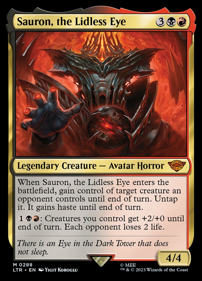 Sauron, the Lidless Eye 288 (Universes Beyond: The Lord of the Rings: Tales of Middle-earth)  - Foil