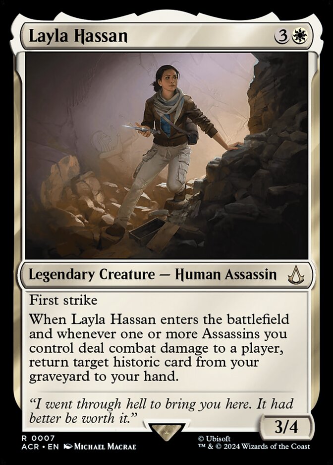 Layla Hassan 7/110 (Universes Beyond: Assassin's Creed)  - Foil