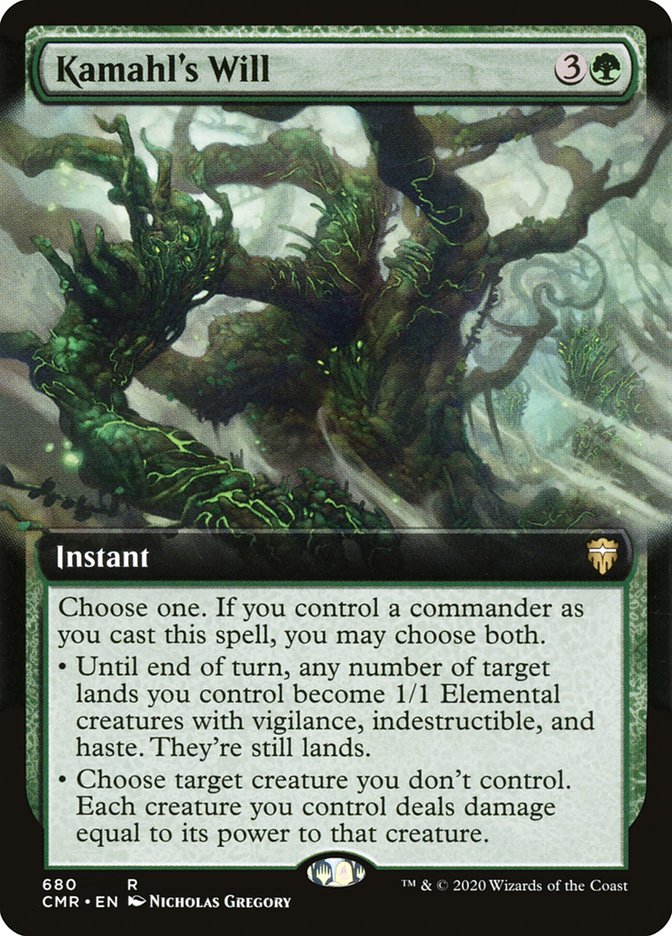 Kamahl's Will 680/361 (Commander Legends)  - Extended Art