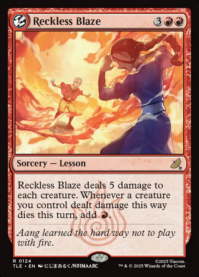 Reckless Blaze 124 (Avatar: The Last Airbender: Eternal-Legal)  - Foil