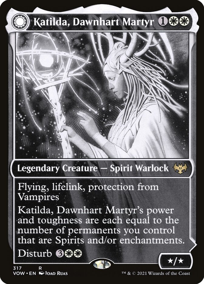 Katilda, Dawnhart Martyr // Katilda's Rising Dawn 317/277 (Innistrad: Crimson Vow) 