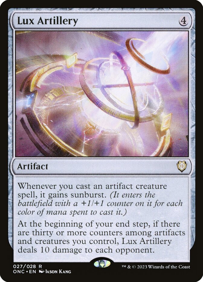 Lux Artillery 27/28 (Commander: Phyrexia: All Will Be One) 