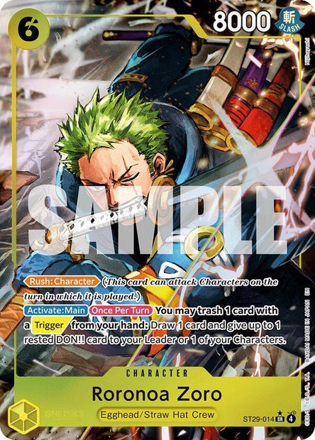 Roronoa Zoro ST29-014 (Starter Deck 29: Egghead)  - Full Art Foil