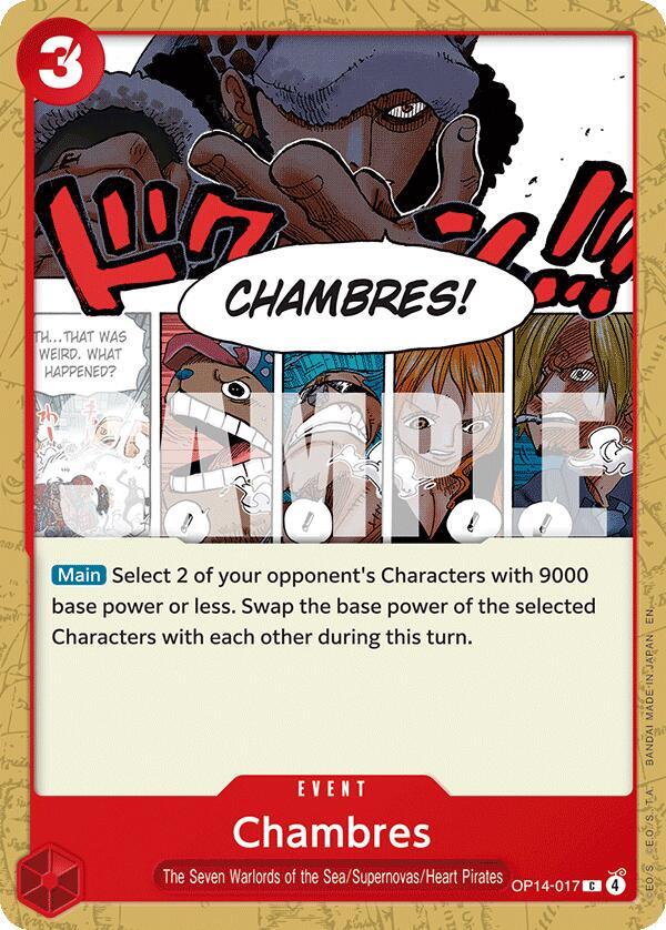 Chambres OP14-017 (The Azure Sea's Seven) 