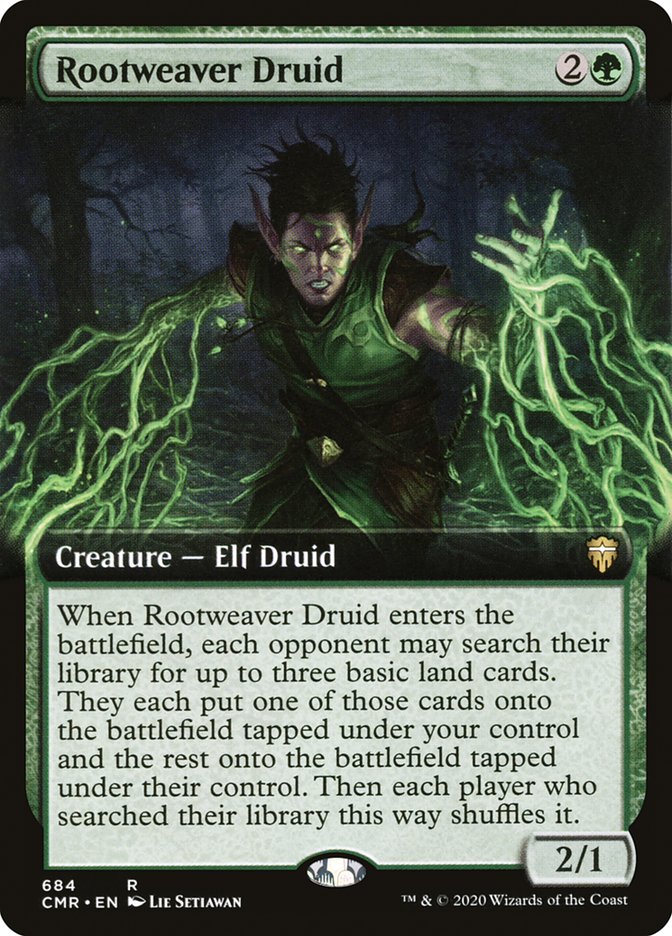 Rootweaver Druid 684/361 (Commander Legends)  - Extended Art