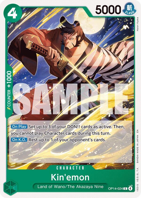 Kin'emon OP14-024 (The Azure Sea's Seven) 