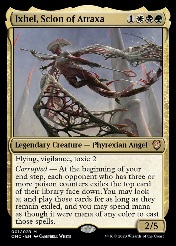 Ixhel, Scion of Atraxa 1 (Commander: Phyrexia: All Will Be One)  - Foil