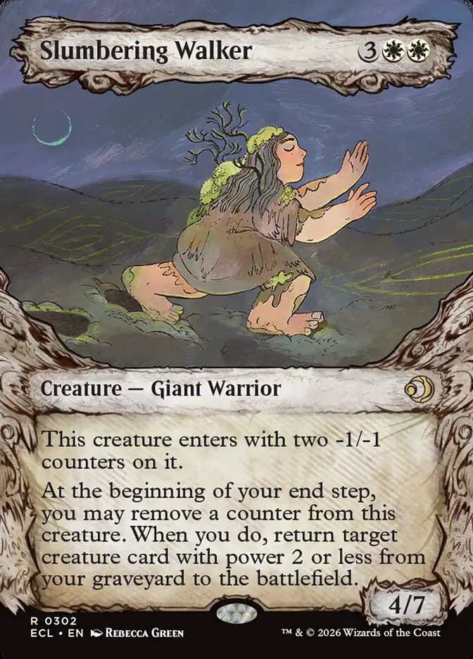 Slumbering Walker  302/273 (Lorwyn Eclipsed)  - Showcase Foil