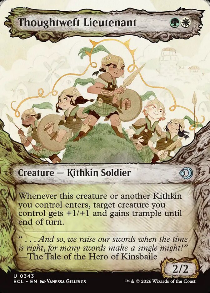 Thoughtweft Lieutenant  343/273 (Lorwyn Eclipsed)  - Showcase Foil