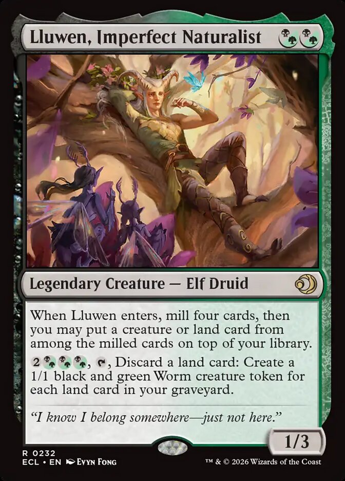 Lluwen, Imperfect Naturalist 232/273 (Lorwyn Eclipsed) 