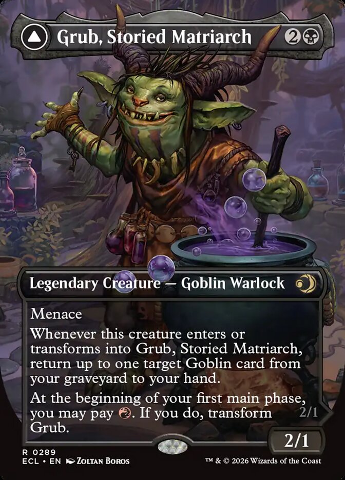 Grub Storied Matriarch Borderless 289 (Lorwyn Eclipsed) 