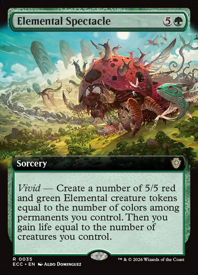 Elemental Spectacle  35/176 (Commander: Lorwyn Eclipsed)  - Extended Art
