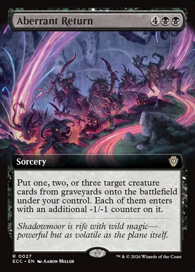 Aberrant Return  27 (Commander: Lorwyn Eclipsed)  - Extended Art