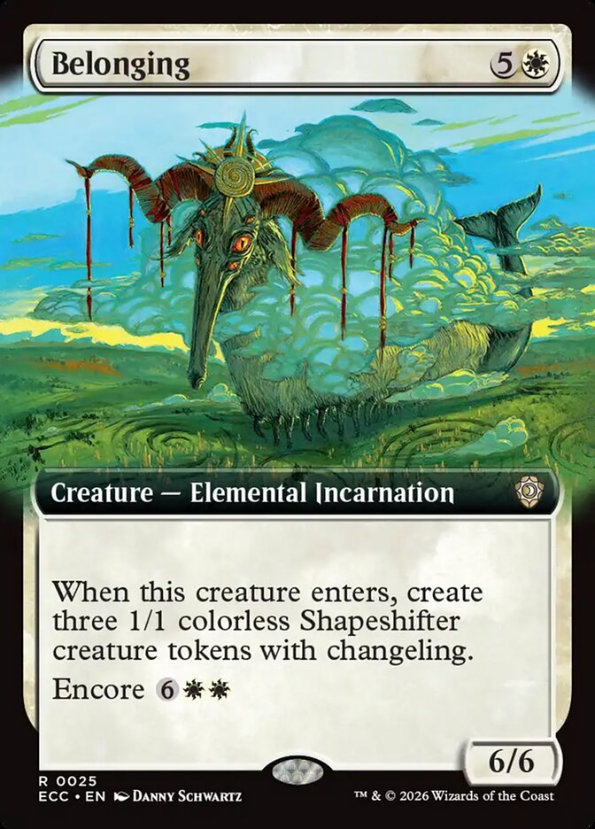Belonging  25/176 (Commander: Lorwyn Eclipsed)  - Extended Art