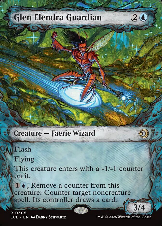 Glen Elendra Guardian  305 (Lorwyn Eclipsed)  - Showcase Foil