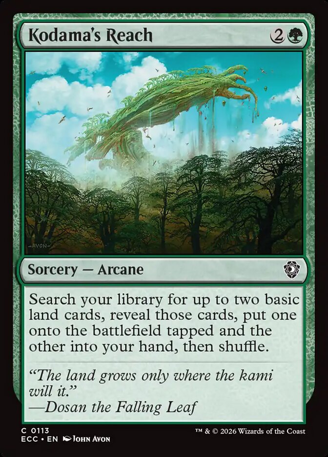 Kodama's Reach 113 (Commander: Lorwyn Eclipsed) 