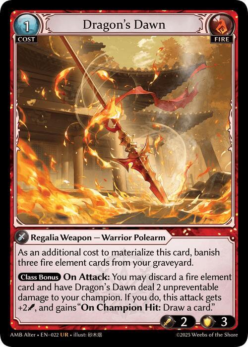 Dragon's Dawn 022 (Mortal Ambition Alter Edition) 