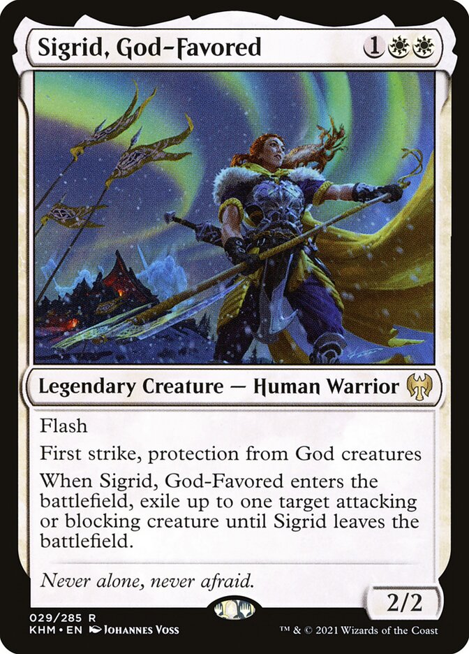 Sigrid, God-Favored 29/285 (Kaldheim)  - Foil