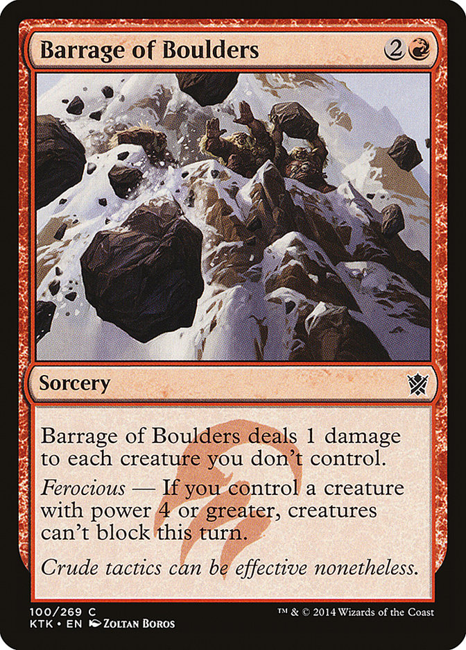 Barrage of Boulders 100/269 (Khans of Tarkir) 