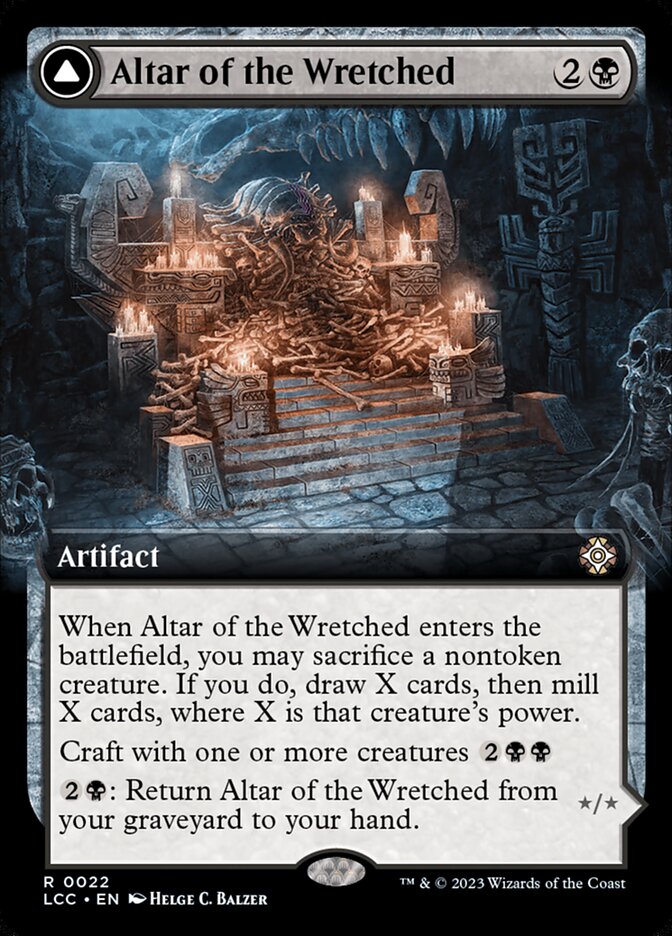 Altar of the Wretched // Wretched Bonemass 22 (Commander: The Lost Caverns of Ixalan)  - Foil