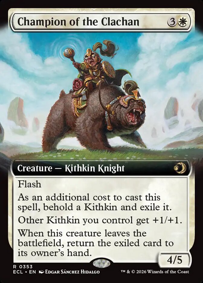 Champion of the Clachan 353/273 (Lorwyn Eclipsed)  - Extended Art