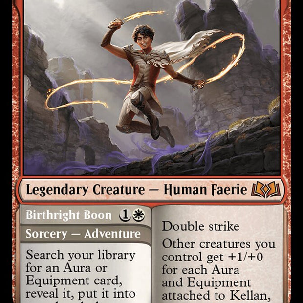 Kellan, the Fae-Blooded // Birthright Boon 230/276 (Wilds of Eldraine) 