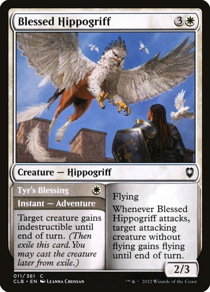 Blessed Hippogriff // Tyr's Blessing 11/361 (Commander Legends: Battle for Baldur's Gate)  - Foil