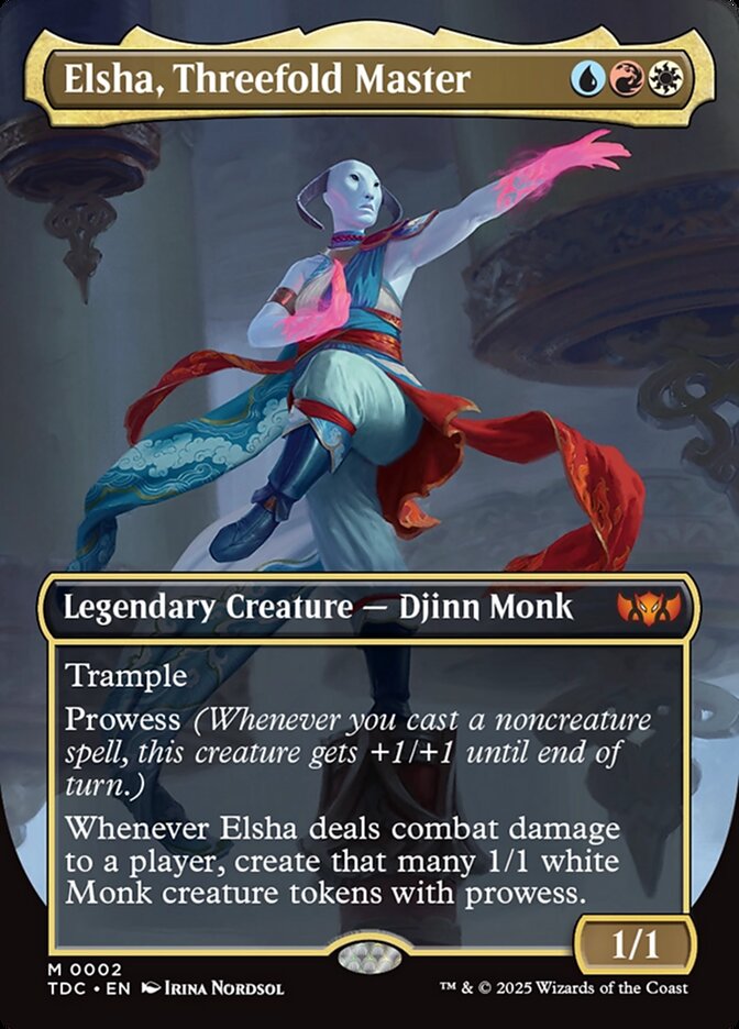 Elsha, Threefold Master 2 (Commander: Tarkir: Dragonstorm)  - Borderless