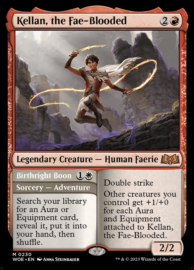 Kellan, the Fae-Blooded // Birthright Boon 230/276 (Wilds of Eldraine) 