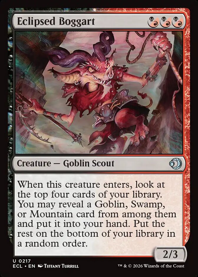 Eclipsed Boggart 217 (Lorwyn Eclipsed)  - Foil