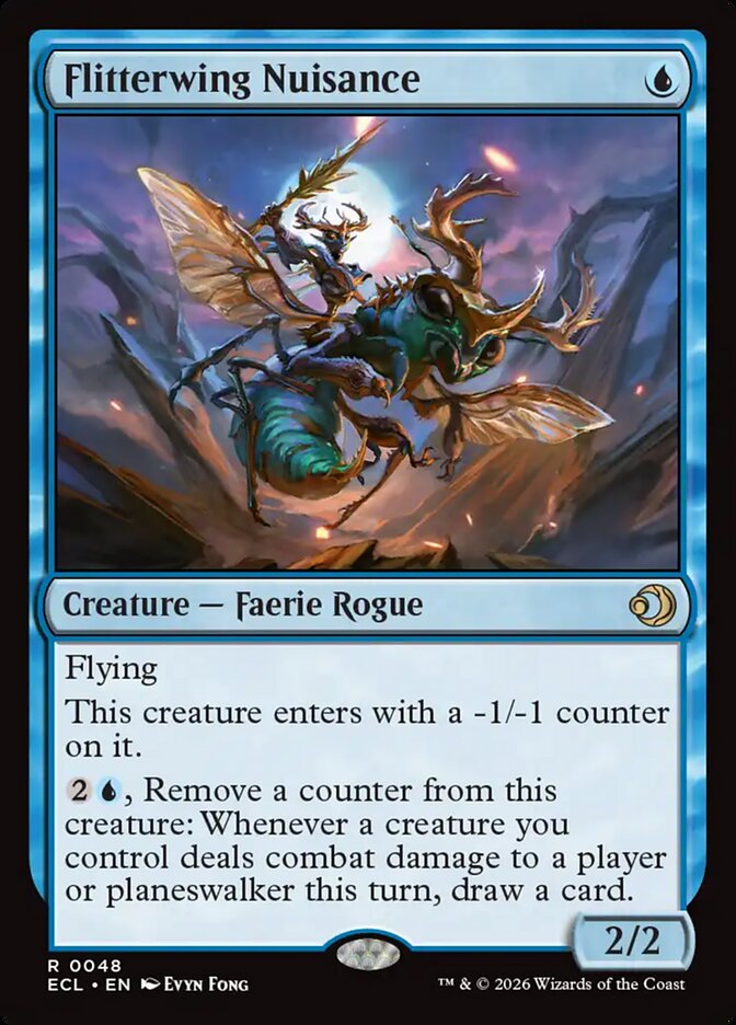 Flitterwing Nuisance 48 (Lorwyn Eclipsed)  - Foil