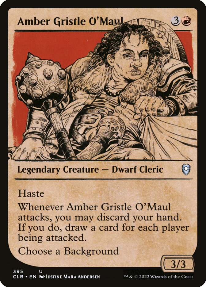 Amber Gristle O'Maul 395 (Commander Legends: Battle for Baldur's Gate)  - Foil