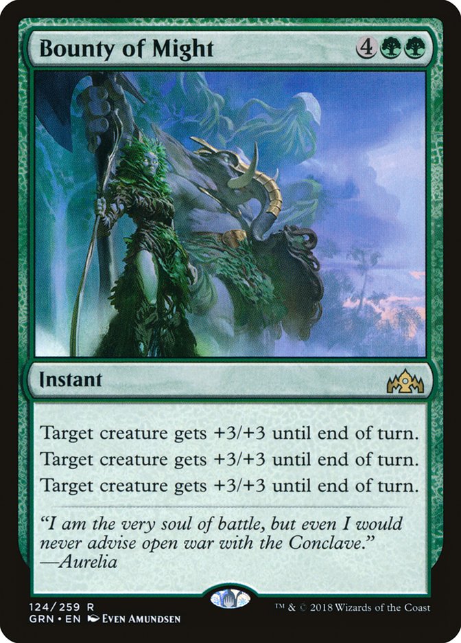 Bounty of Might 124/259 (Guilds of Ravnica) 