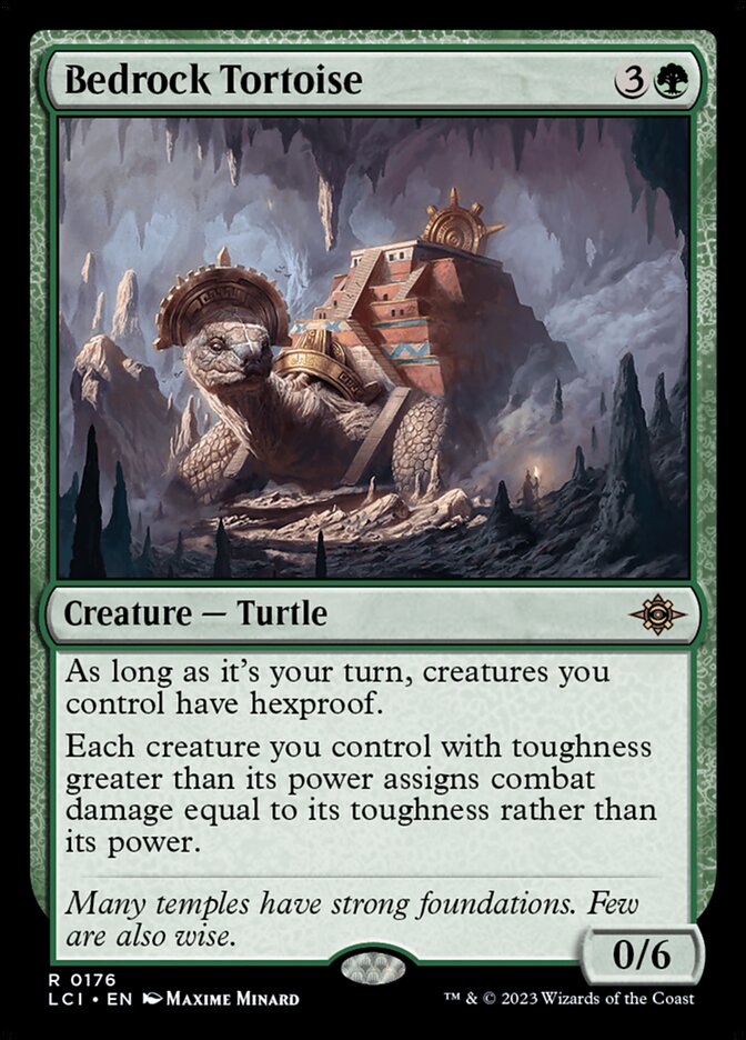Bedrock Tortoise 176/291 (The Lost Caverns of Ixalan)  - Foil