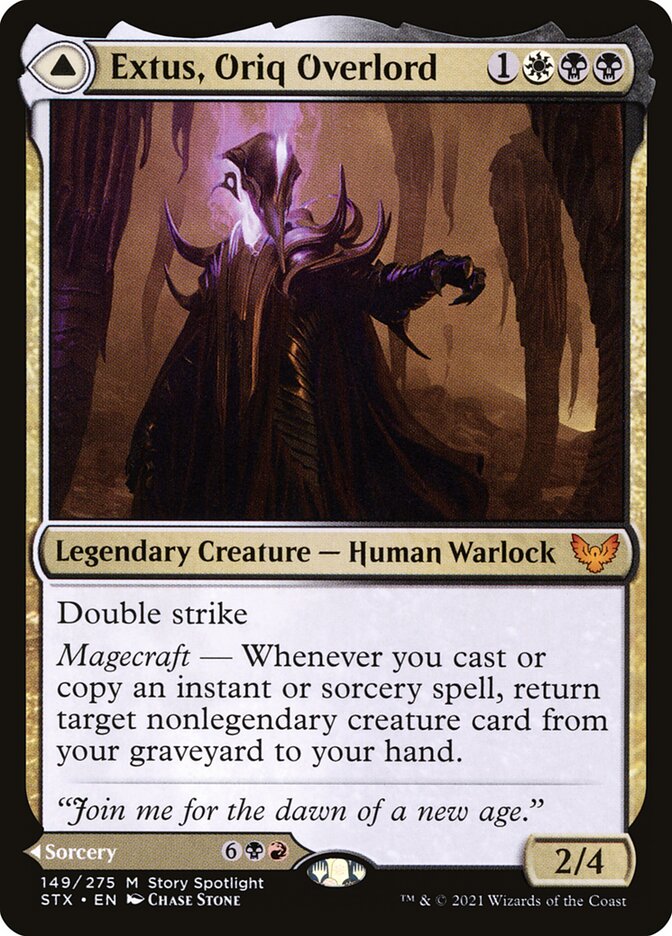 Extus, Oriq Overlord // Awaken the Blood Avatar 149/275 (Strixhaven: School of Mages) 