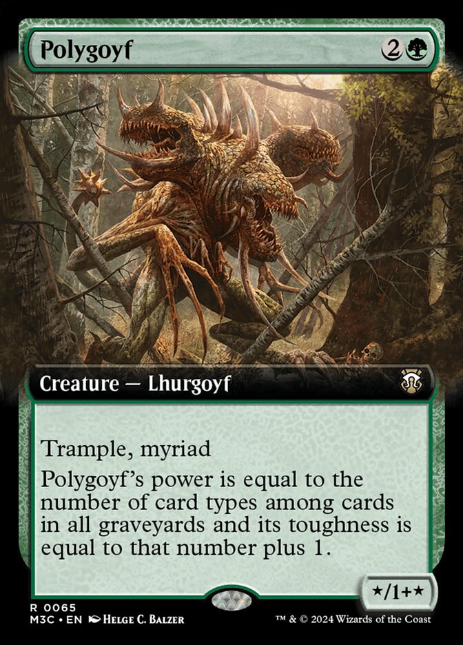 Polygoyf 65/411 (Commander: Modern Horizons 3)  - Extended Art
