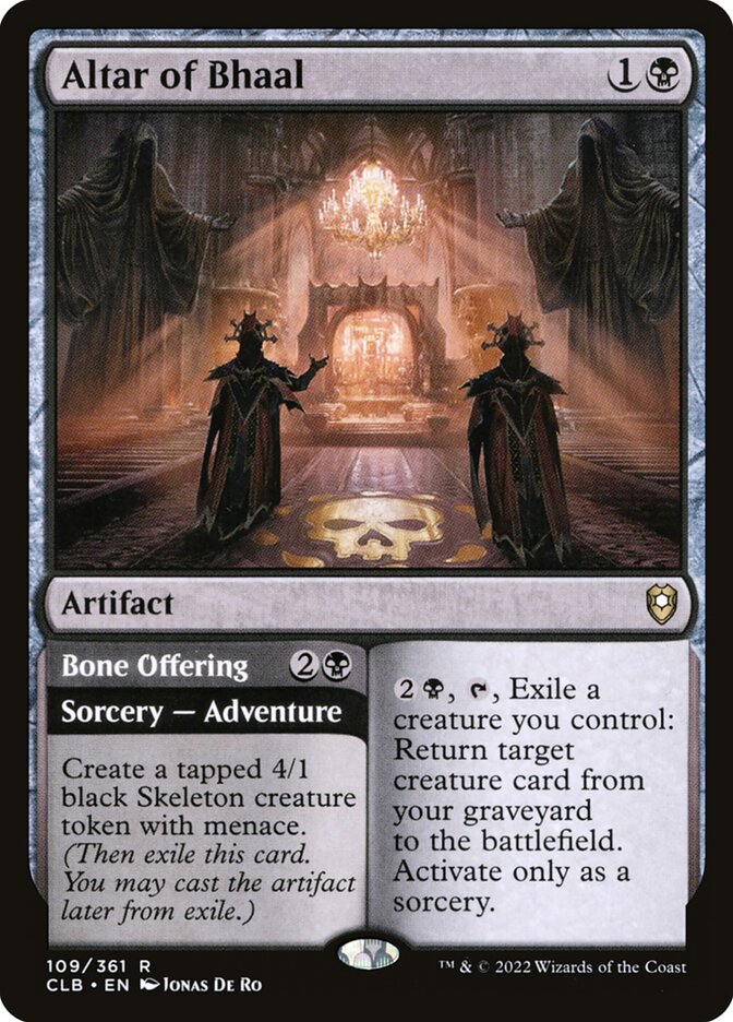 Altar of Bhaal // Bone Offering 109 (Commander Legends: Battle for Baldur's Gate) 