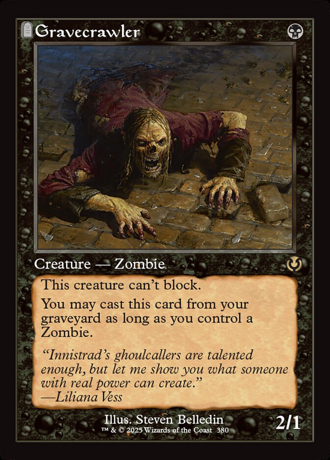 Gravecrawler 380/287 (Innistrad Remastered)  - Retro Foil