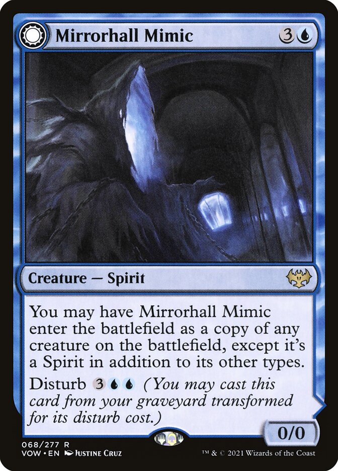 Mirrorhall Mimic // Ghastly Mimicry 68/277 (Innistrad: Crimson Vow) 