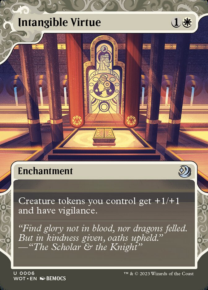Intangible Virtue 6 (Wilds of Eldraine: Enchanting Tales)  - Showcase Foil