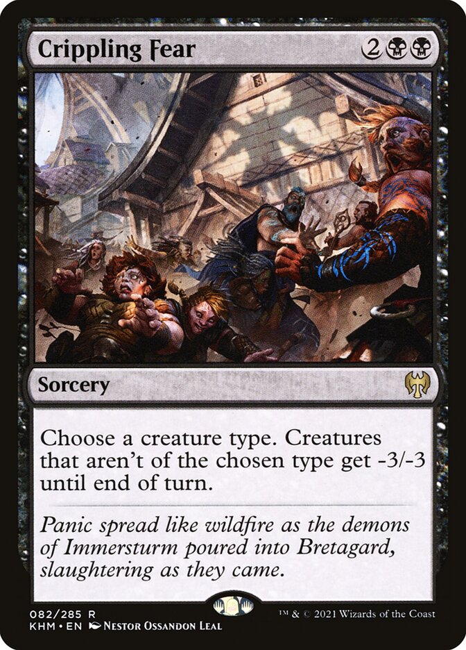 Crippling Fear 82 (Kaldheim)  - Foil
