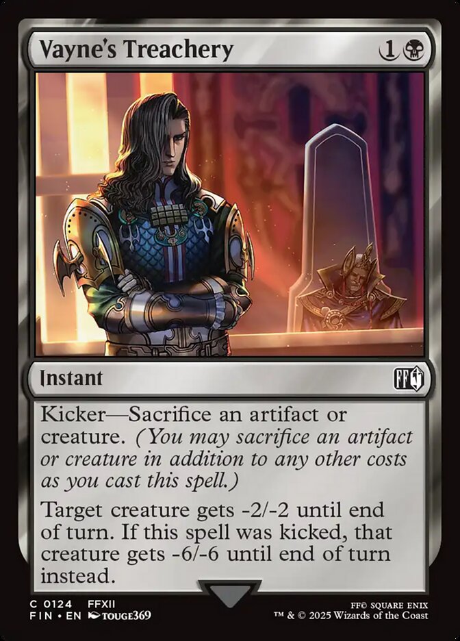 Vayne's Treachery 124/309 (FINAL FANTASY)  - Foil