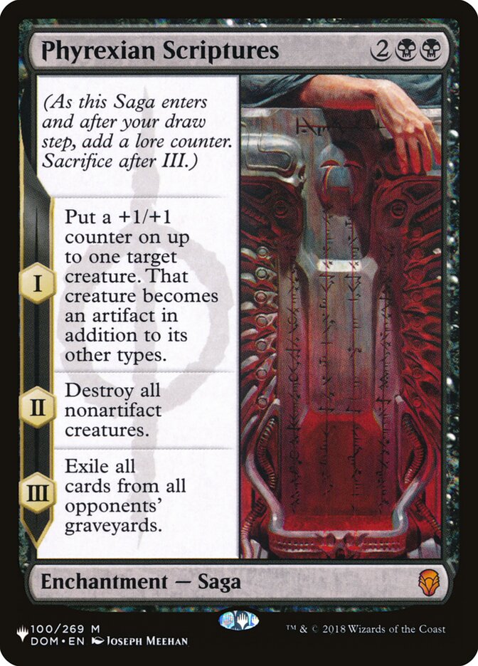 Phyrexian Scriptures 100/269 (The List Reprints) 